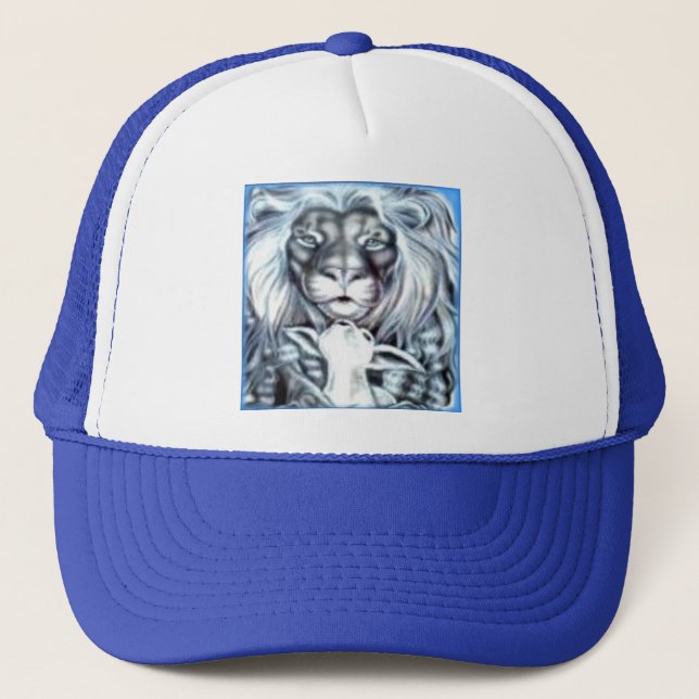Lion Lamb Trucker Hat (Front)