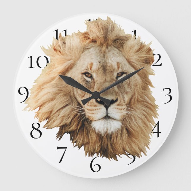 Lion Large Clock (Front)