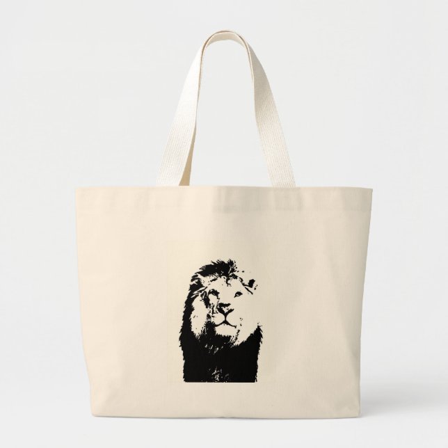 Lion Large Tote Bag (Front)