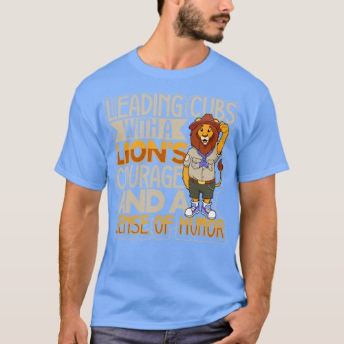Lion leading cubs Scoutmaster T_Shirt