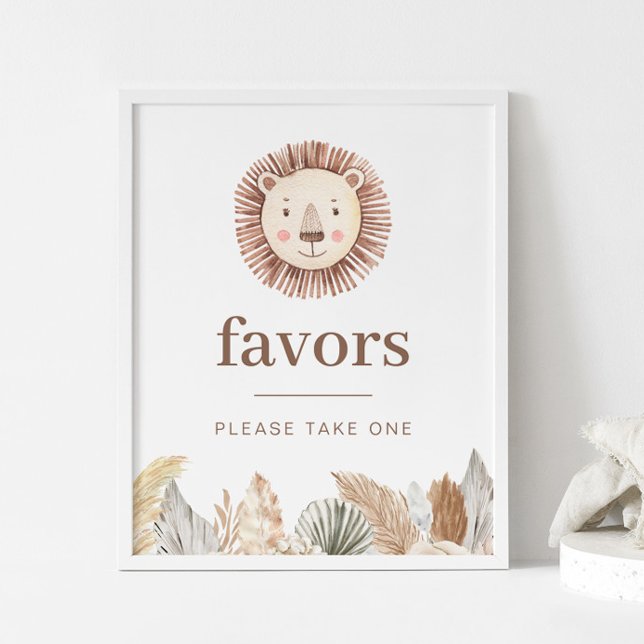 Lion Leaf Neutral Favors Sign (Creator Uploaded)