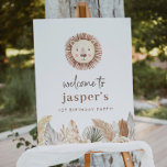 Lion Leaf Neutral Welcome Poster at Zazzle