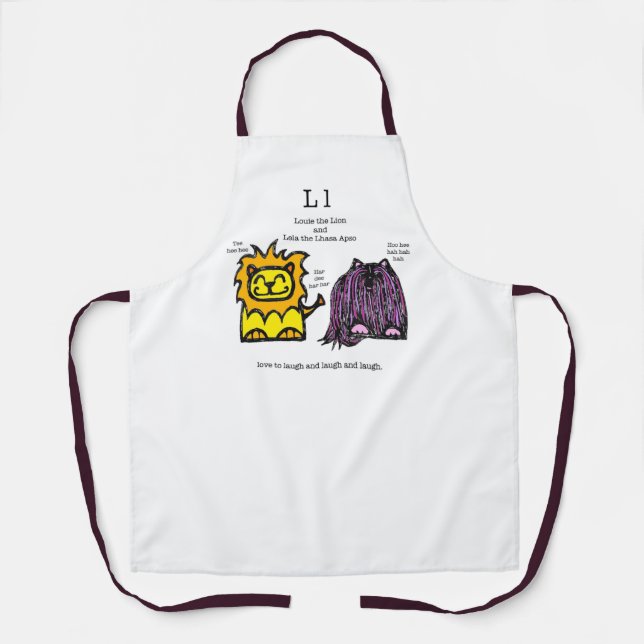 Lion & Lhasa Apso Apron (Front)