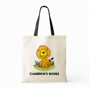Lion library book bag bag