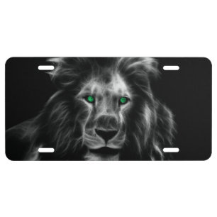Lion License Plate