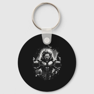 Lion Lifting Weights Gym Beast Workout Muscles Bod Keychain