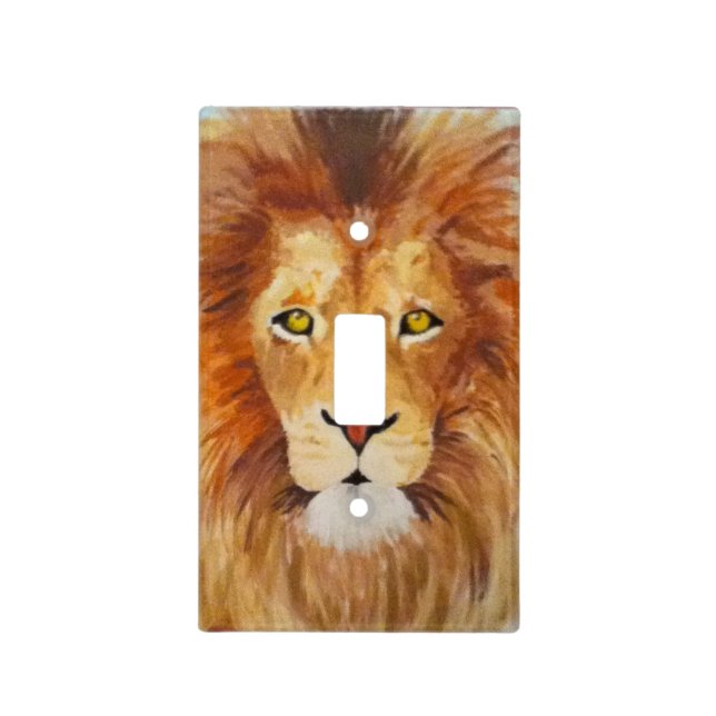 lion light switch cover (Front)