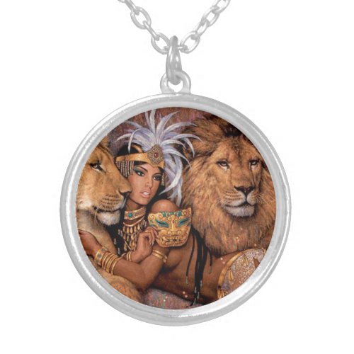 Lion Lioness Jungle Princess pendant