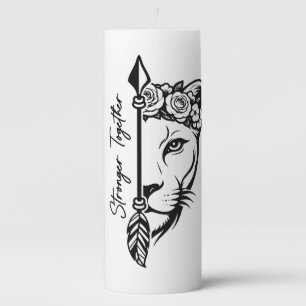 Lion & Lioness Matching Pillar Candle