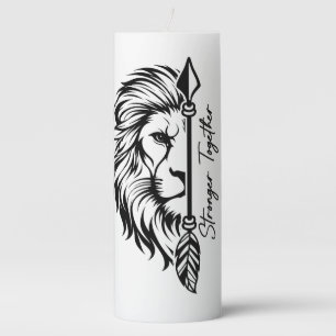 Lion & Lioness Matching Pillar Candle