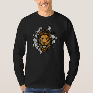 Lion Lions Head - The King Of The Animal Roars Out T-Shirt