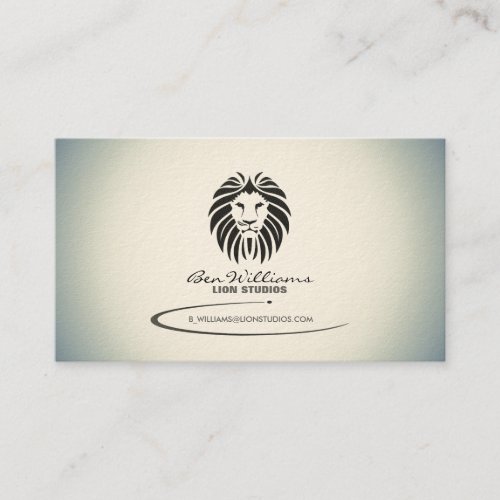 Lion Logo Business Card Gradient Version