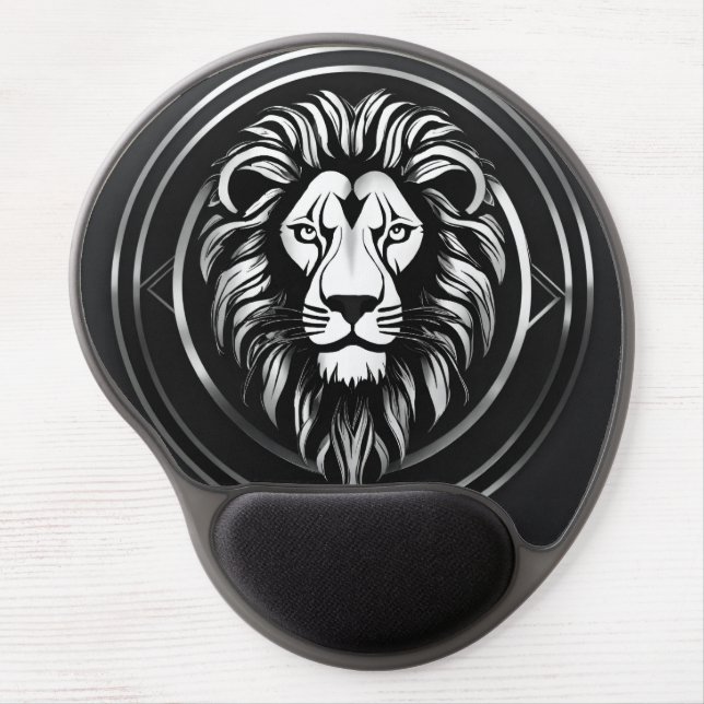 Lion Logo Gel Mouse Pad (Front)