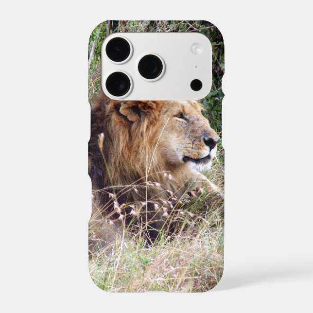 lion looks iphone case (Back)