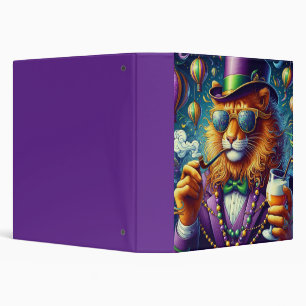 Lion/Louisiana Mardi Gras 3 Ring Binder