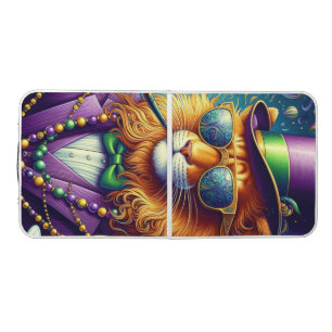 Lion/Louisiana Mardi Gras Beer Pong Table