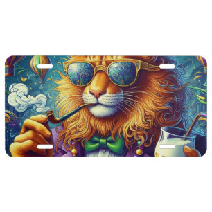 Lion/Louisiana Mardi Gras  License Plate