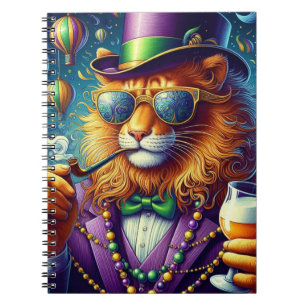 Lion/Louisiana Mardi Gras  Notebook