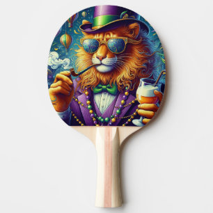 Lion/Louisiana Mardi Gras Ping Pong Paddle