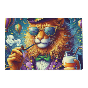 Lion/Louisiana Mardi Gras Placemat