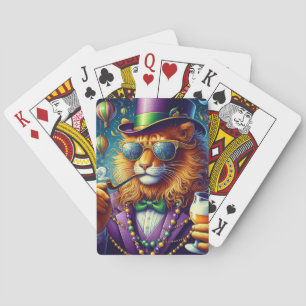 Lion/Louisiana Mardi Gras Poker Cards