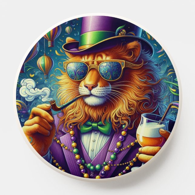 Lion/Louisiana Mardi Gras  PopSocket (Popsocket)
