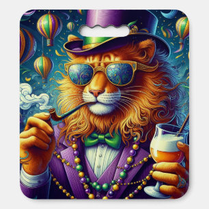 Lion/Louisiana Mardi Gras Seat Cushion