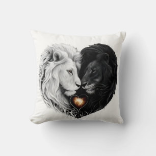 Lion Love Throw Pillow