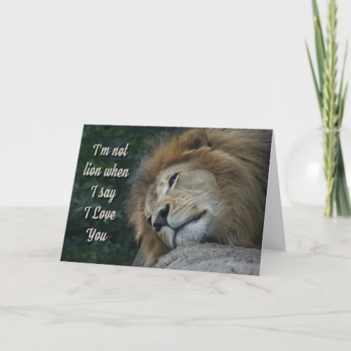Lion Love You Card