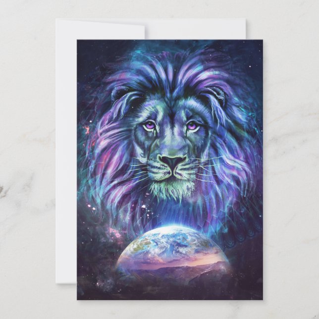 Lion Lovely Lion Invitation (Front)