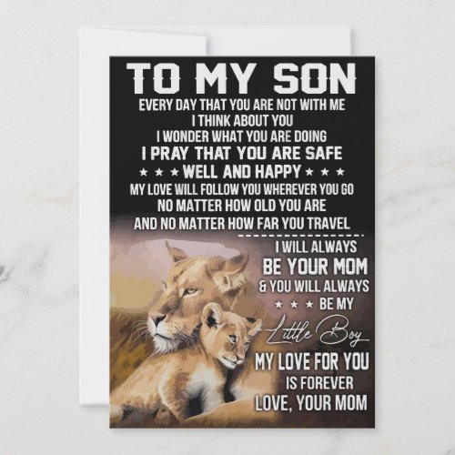Lion Lover To My Son Lion Save The Date