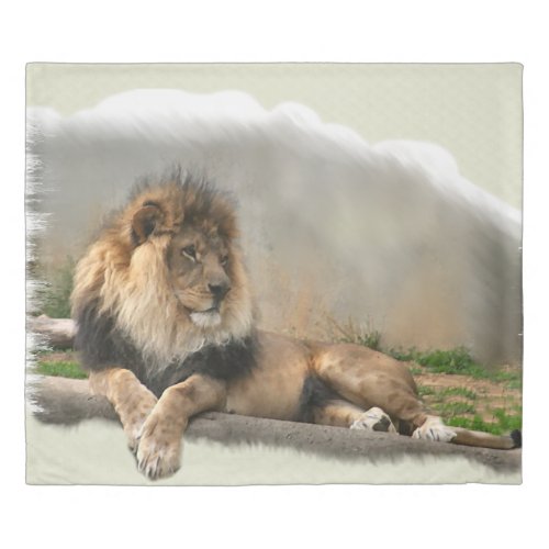 Lion Lovers Art Gifts Duvet Cover