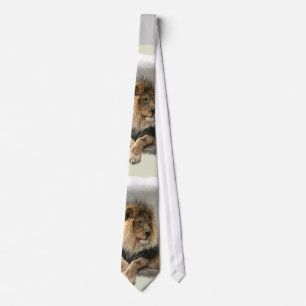 Lion Lovers Art Gifts Neck Tie
