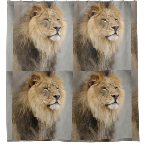 Lion Lovers Jungle Shower Curtain