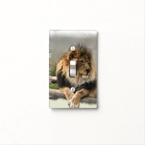 Lion Lovers King of the Jungle Light Switch Cover