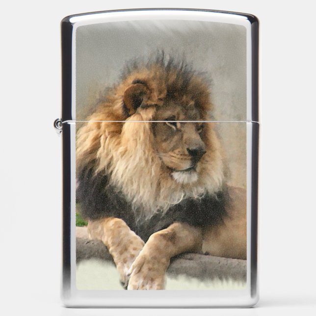 Lion Lovers Zippo Lighter (Front)