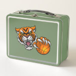 lion lunch metal lunch box