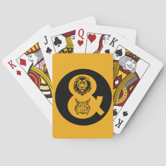 Lion & Lynx Logo Poker Cards