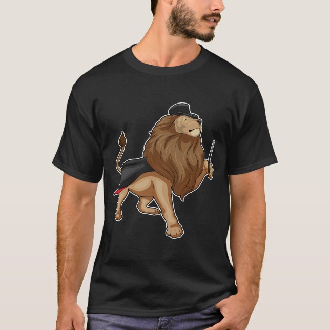 Lion Magician Magic wand T-Shirt (Front)