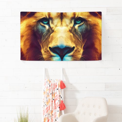 Lion Majesty A Digital Art Masterpiece Banner