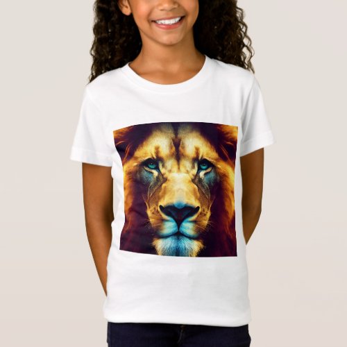Lion Majesty A Digital Art Masterpiece T_Shirt