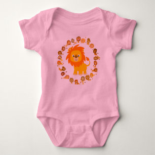 Lion Mandala Baby Baby Bodysuit