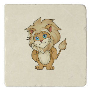 Lion Marble Stone Trivet