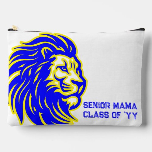 Lion Mascot High School Senior Mom Accessory Pouch