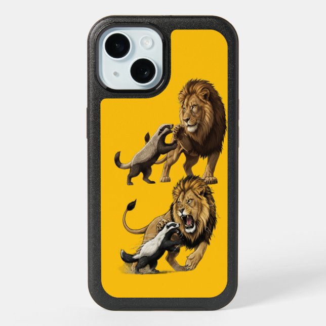Lion & Meerkat Phone Case – Wild Harmony (Back)