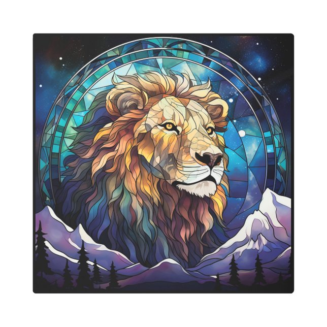 Lion Metal Wall Art (Front)