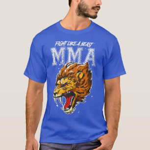 Lion Mied Martial Arts Mma Beast Fight Quote Moti T-Shirt