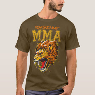 Lion Mixed Martial Arts MmaMotivation Beast Fight T-Shirt
