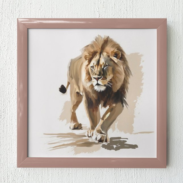 Lion Modern Abstract Painting  Poster (Creator Uploaded)