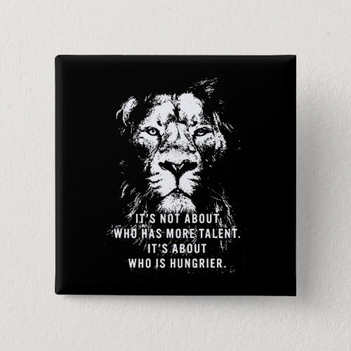Lion _ Motivational Words _ Inspirational Button